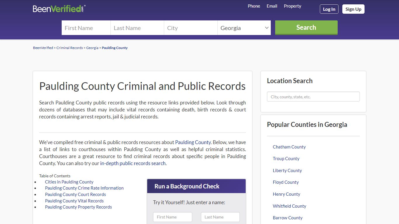 Paulding County Arrest Records in GA - Court & Criminal Records ...